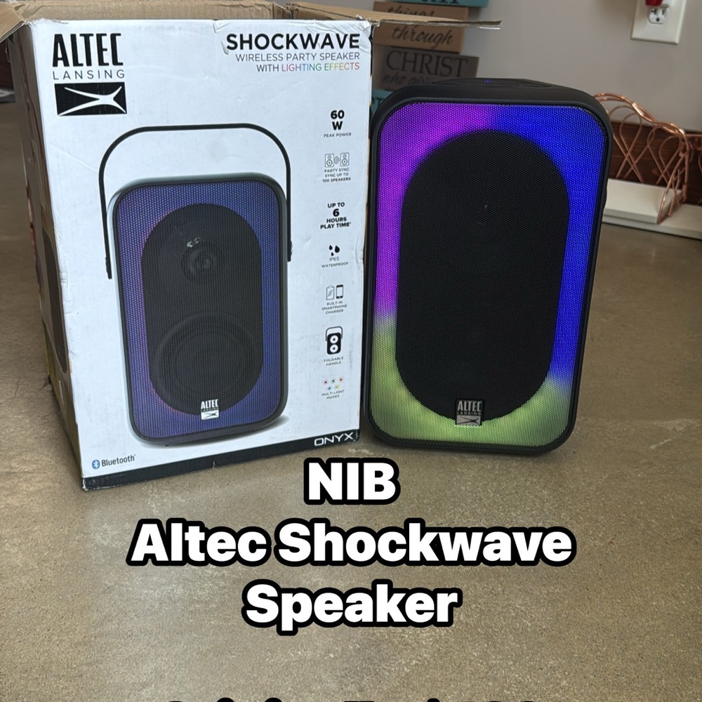 Altec Lansing Shockwave Speaker - Black and Purple